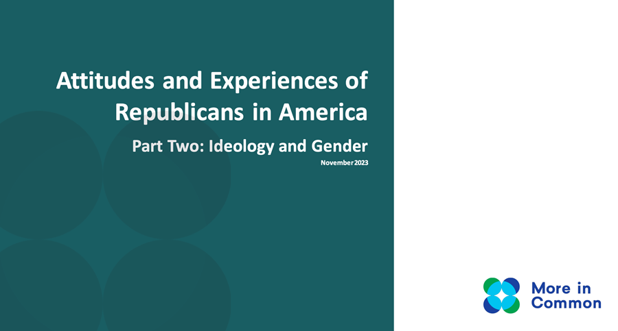Attitudes and Experiences of Republicans in America – Part Two: Identity and Gender