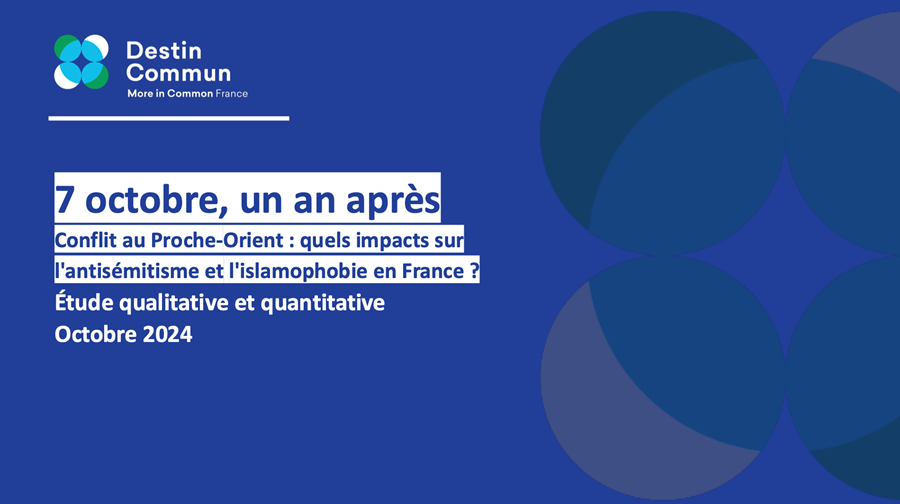 October 7, one year later: what impact on anti-Semitism and Islamophobia in France?