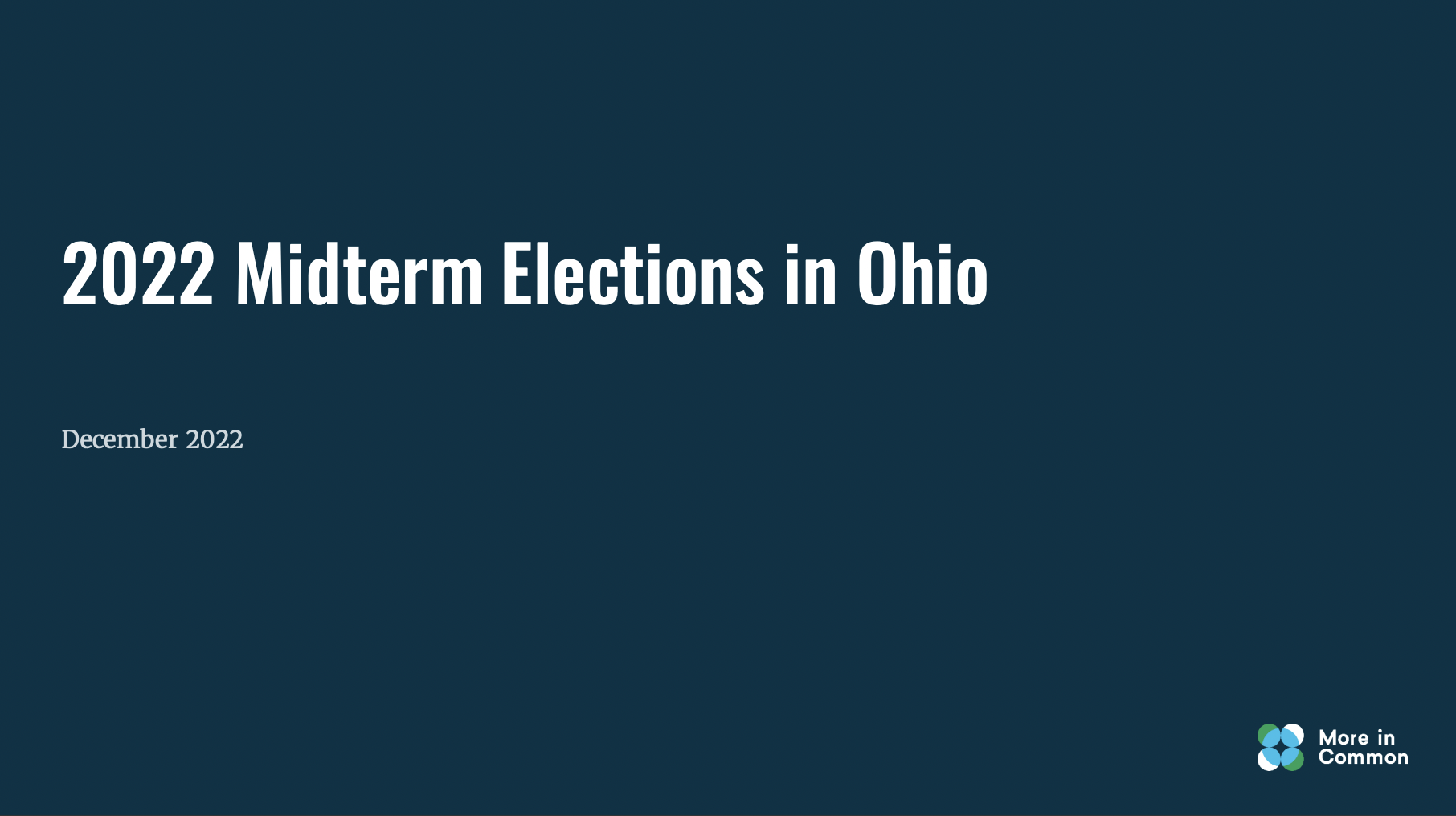 Ohio 2022 Midterms Survey